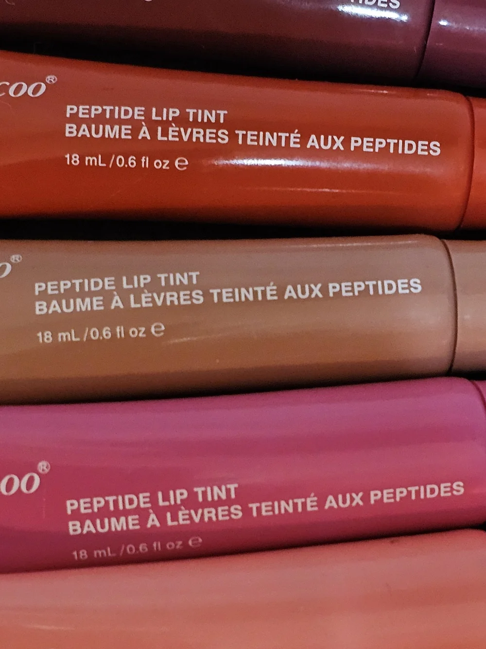 Set of 8 Peptide Lip Tints-Different Colors